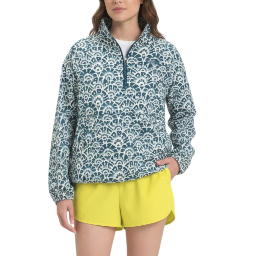 THE NORTH FACE Fanorak Windbreak Jacket Women M Teal Rare Light Outdoor Travel